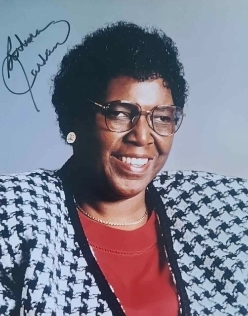 BARBARA JORDAN: d 1996 Signed, Texas Representative, signed 8x10 photo