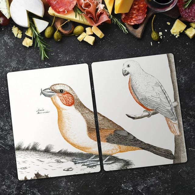 Tableaux en verre acrylique de flamants roses