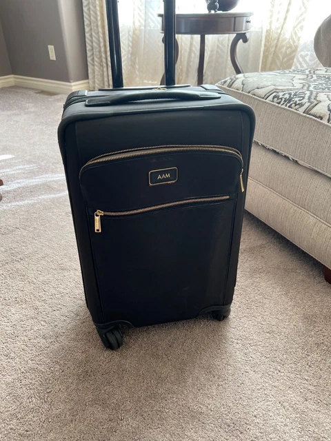 Tumi Larkin Carla, 22" Expandable 4 Wheeled Carry-On - Black & Gold - Used