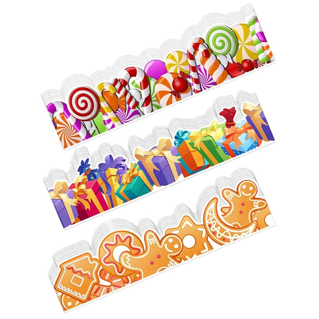 78pcs Bulletin autocollants spéciaux Border Paper Stickers Classroom Blackboard
