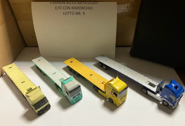 Modellini Camion Autoarticolati Scala 1/87 Italeri E/O Altro Lotto Nr. 9