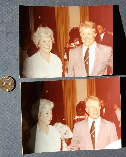 1978 President Jimmy Carter & Sister Ruth Stapleton 2 UNPUBLISHED photo set TWO-