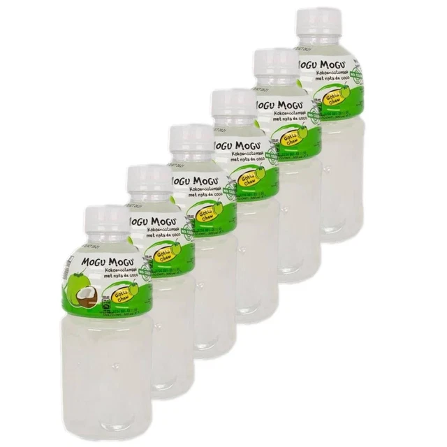 Mogu Mogu - confezione da 6 bevanda al cocco Nata de Coco - bevanda succo di cocco 320 ml