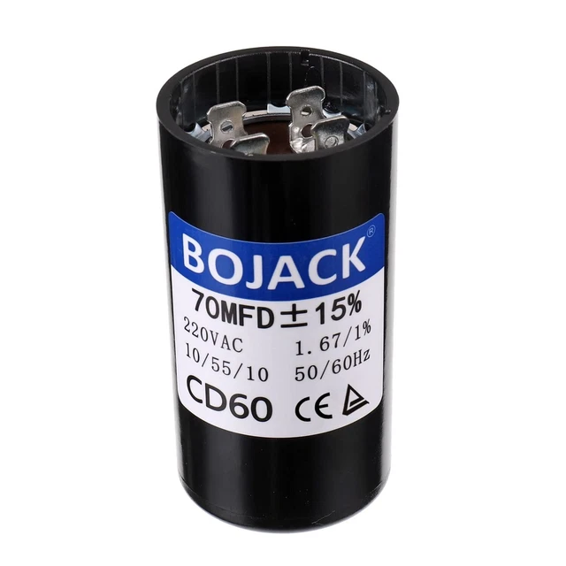 Round Motor Well Pump Start Capacitor Compatible with Garage Door Openers