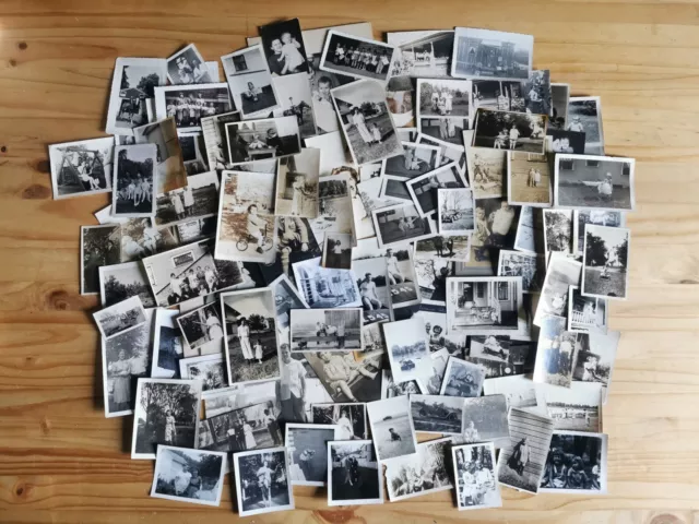 Lot de 120 photographies anonymes amateurs sélection vernaculaire Etats-Unis