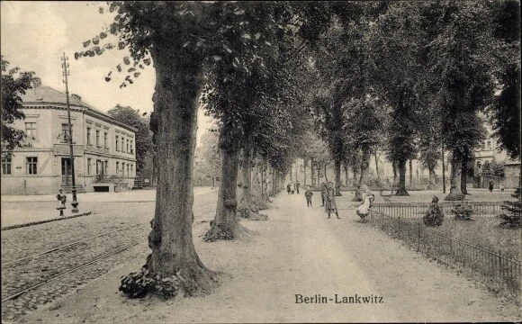 Ak Berlin Steglitz Lankwitz, Straßenpartie - 3533139