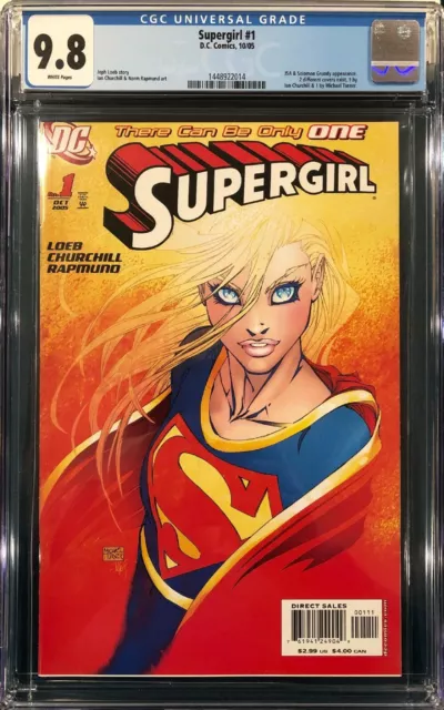 Michael Turner Cgc 9.8 Supergirl #1 Cover Superman Batman Joker 1St Print Cbcs