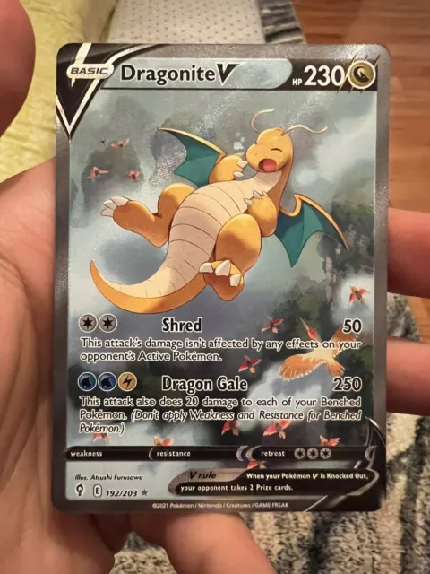 Pokémon TCG Dragonite V Evolving Skies 192/203 Holo Ultra Rare
