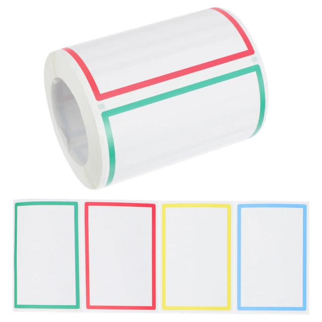 FOOD LABEL STICKERS Colors Name Tags Blank Label Stickers School ...