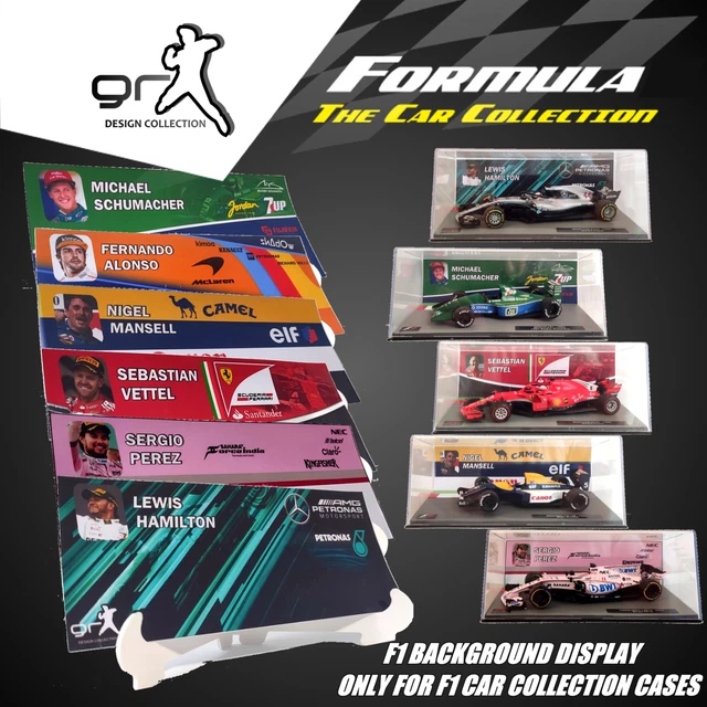 [FULL] F1 CAR Collection JUST BACKGROUND DISPLAY Showcase / INLAY / NO ...