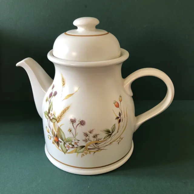 M & S (Marks And Spencer) Large Tea / Coffee Pot - Harvest Pattern 1418