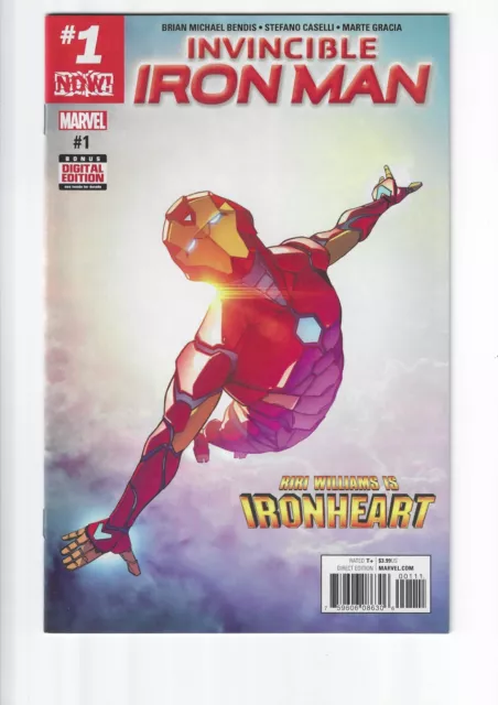 Invincible Iron Man #1 1st Cover Appearance of Riri Williams as Ironheart 2016 
