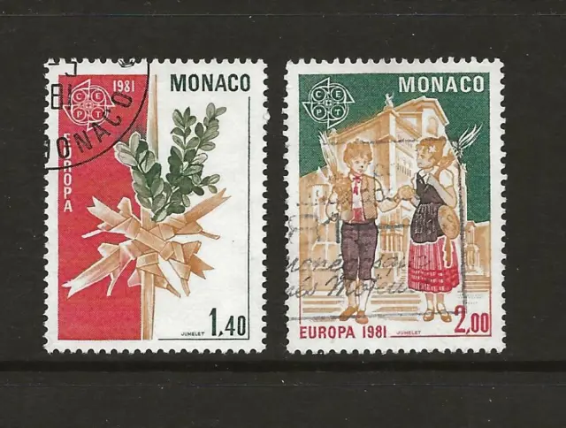 1981 Monaco Europa SG1488-1489 Fine Used
