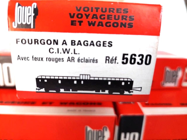 Boîte De Train Jouef Fourgon à Bagages Réf 5420 HO SNCF Vintage époque 3