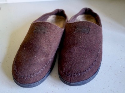 ZIGZAGGER MENS SLIPPER Fuzzy Microsuede 