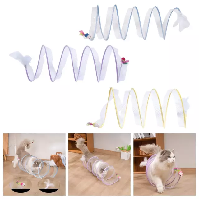 Tunnel de chat plié jouet interactif pour animaux de compagnie jouet à