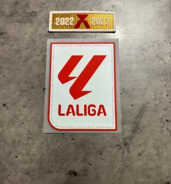 La Liga Barcelona Champions Football Shirt Arm Patch/Badge Player Size NEW 2023