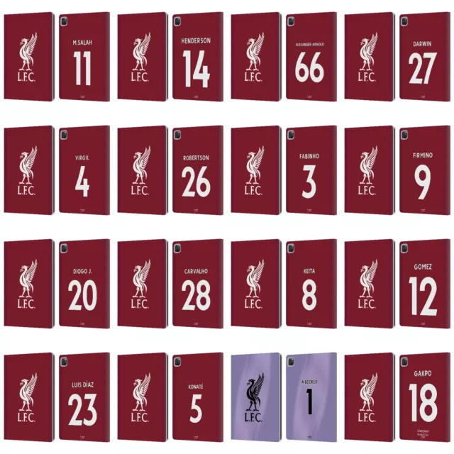 LIVERPOOL FC LFC 2022/23 PLAYERS HOME KIT PU LEATHER BOOK CASE FOR APPLE iPAD