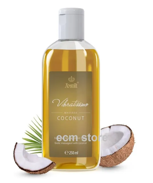 AMOR Vibratissimo Coconut huile de massage exotique à la noix de coco 250ml /U49