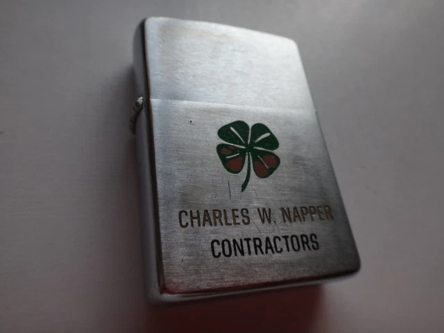Anno 1965 Zippo Accendino Pat. 2517191 Charles W.Napper Appaltatori Affari Logo