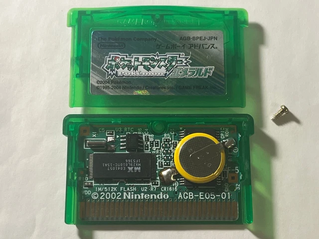 Pokemon Emerald Version – Japanese GBA Cartridge (NTSC-J) For Game Boy Advance, Tested Working