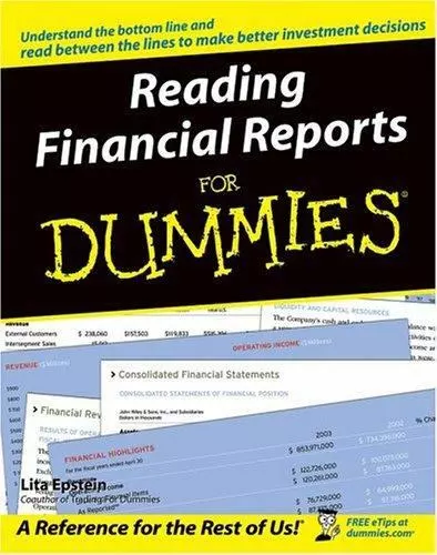 Reading Financial Reports For Dummies, Epstein, Lita, 9780764577338