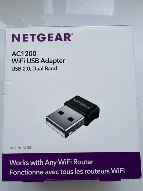 Netgear AC1200 WiFi USB Adapter USB 2.0 Dual Band Brand New Free Postage