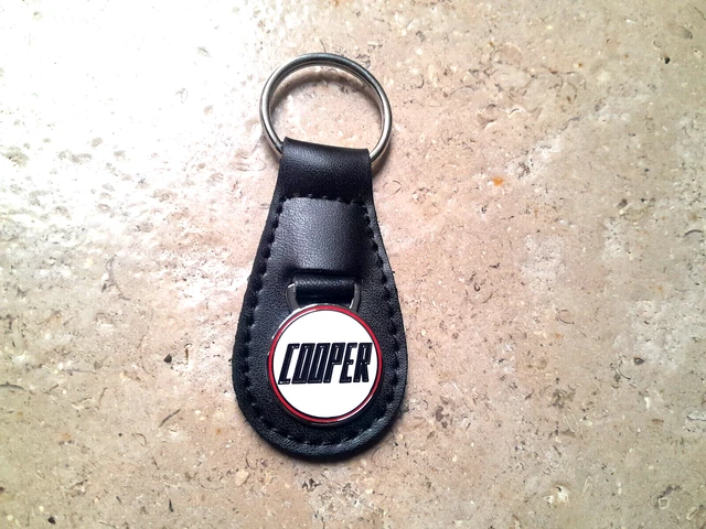 CLASSIC MINI COOPER S Mk1 BMC Leather Key Ring Fob Rare Works Mpi 1275 ...