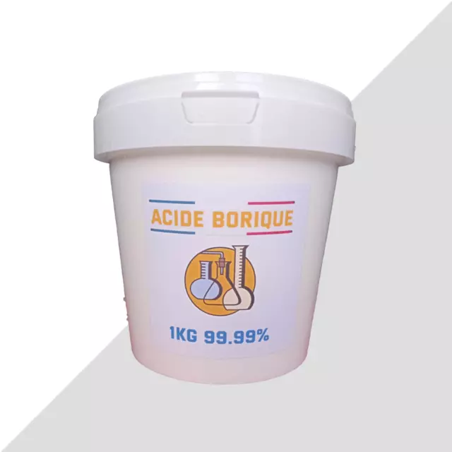 Acide Borique 1 KG 99,9% - Insecticide Antifongique Antiseptique - Très Efficace