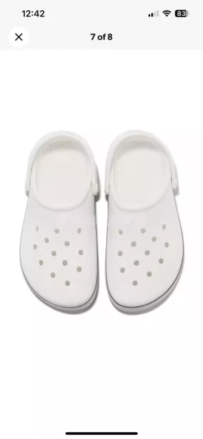 CROCS OFF COURT Clog White Mens Size 8 Women 10 Slip On Sandals Shoes ...