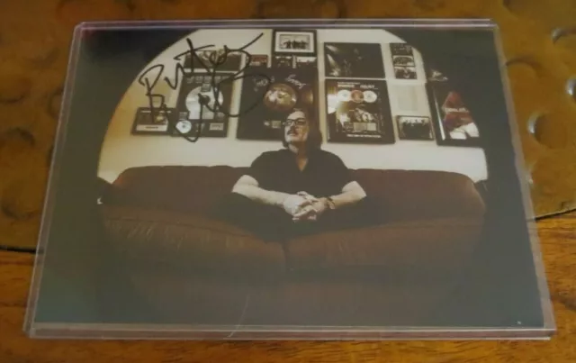 Butch Vig producer of Nirvana Nevermind signed autographed photo Garbage drummer