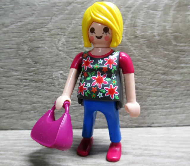 Playmobil Figuren | Frau | Schwangere mit Handtasche