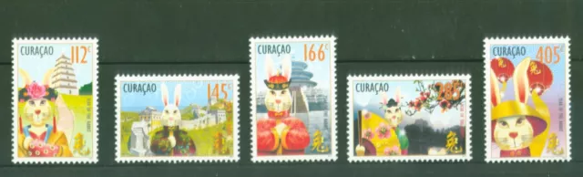 Curacao 2011 - Chinese New Year - Year of the Rabbit - Rabbit Year - No. 14-18