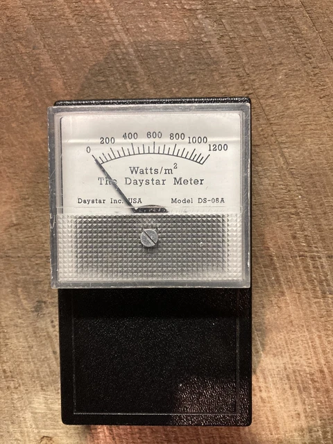 Daystar DS-05A Solar Meter Measures Global Solar Power in Watts/m2 USA