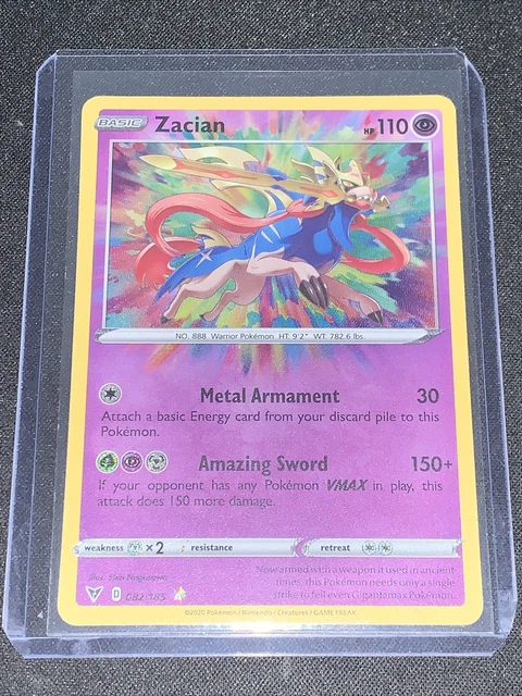 Zacian - 082/185 - Amazing Rare - SWSH Vivid Voltage - Pokemon Card Mint