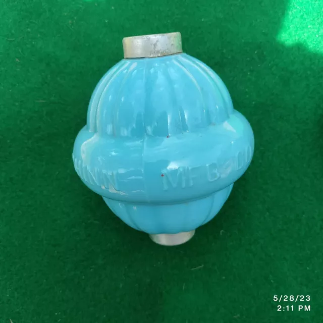 W.c. Shinn Celeste Blue Lightning Rod Weathervane Ball