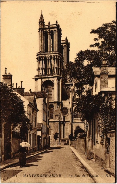 CPA Mantes La Rue de l'Eglise FRANCE (1333127)
