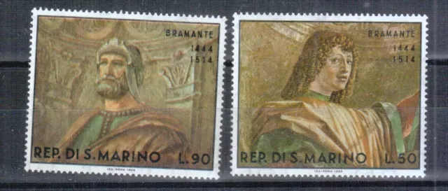 San Marino 1969 936-38 R. Viola Pinturas Sellos Nuevos Mnh