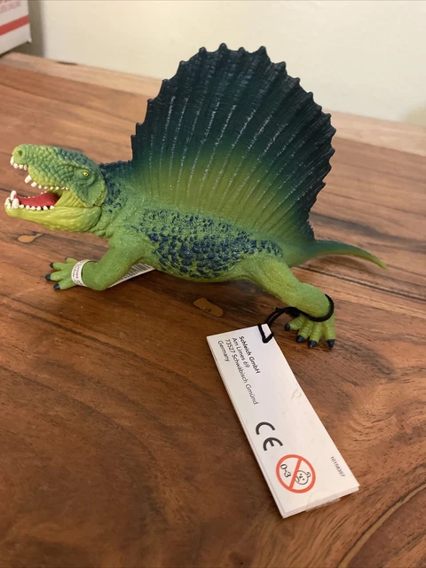Schleich Dimetrodon Green Dinosaur Figure 15011 NEW Moving Jaw! Toy