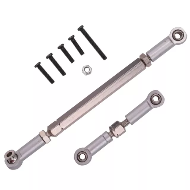 2X(RC Steering Rod CNC Machining Aluminum Alloy Steering Linkage Rod Set foee