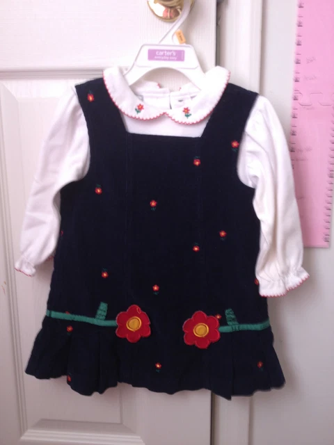 Toddler Girl Navy Corduroy Dress by Samantha Says (Size 24 months)