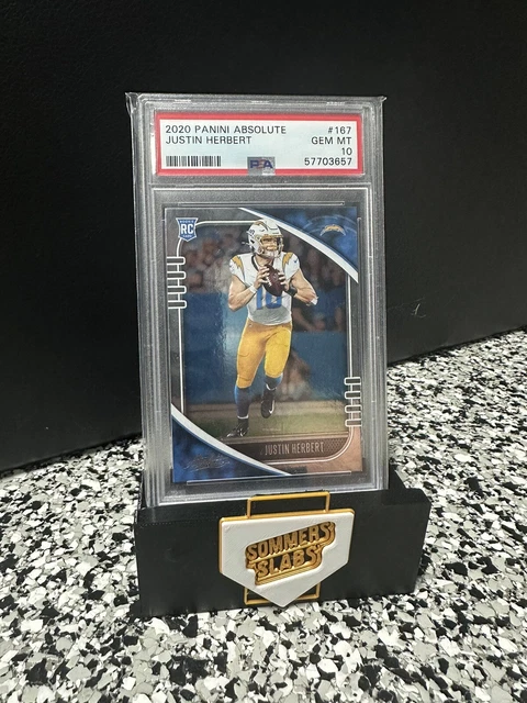Justin Herbert Rookie 2020 Panini Absolute RC PSA 10 GEM MINT #167 💎💎