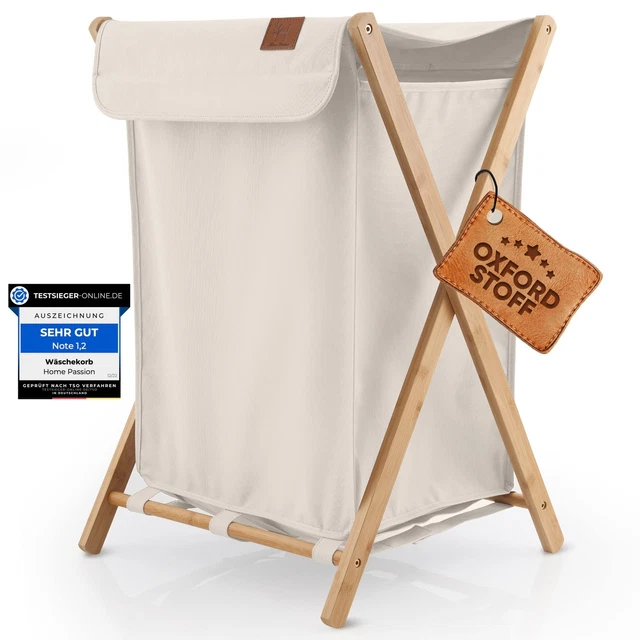 Cesto biancheria Home Passion Bamboo Laundry Cesto 108 L poliestere INCOMPLETO