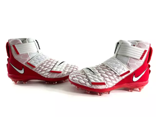 Nike Ohio State PE Force Savage Pro 2 P Football Cleats White/Red Men's  Size 15