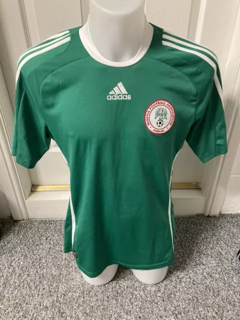 Nigeria Football Shirt 2008 Adidas Medium Classic Soccer Jersey Africa