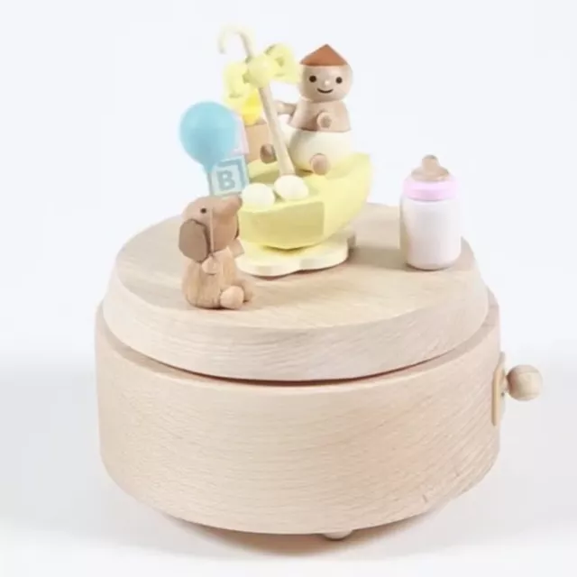 Wooderful Life Wooden Music Box BABY SHOWER Duck Toy - Plays HUSH LITTLE BABY