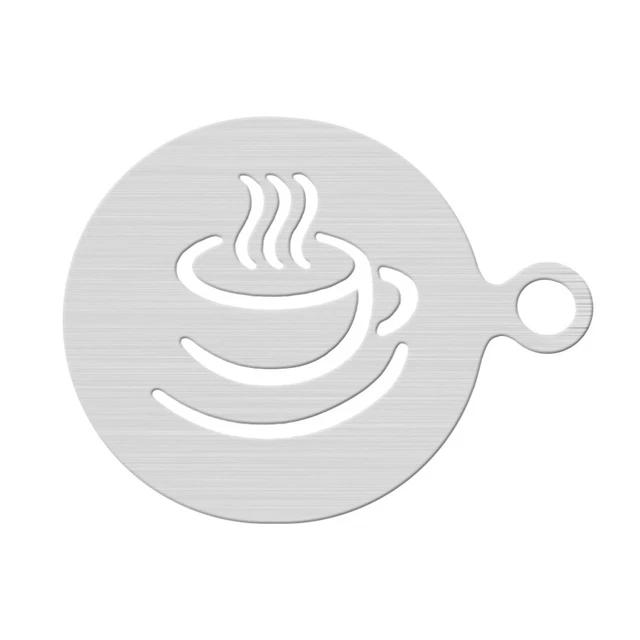 Stencil decorazione caffè acciaio inox caffè arte stencil barista modello per