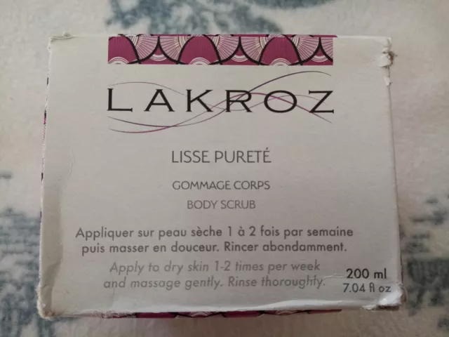 Lakroz Cosmetics 200ml Lisse Pureté Gommage Corps Body Scrub Baobab Dattier 2