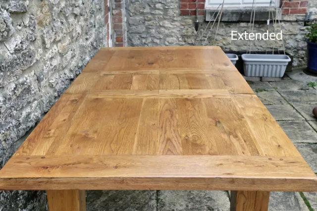 Exceptional Solid Oak French Plank Top Shaker Farmhouse Table