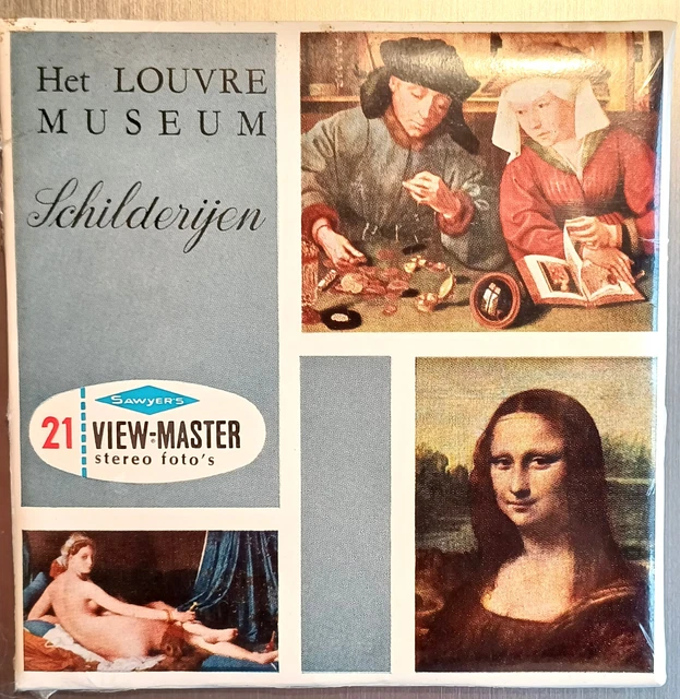 View Master   Het Louvre Museum Schilderijen  C  177 N   In  Olandese  Sealed